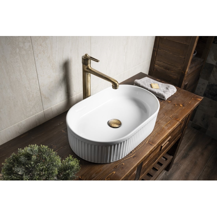 Sapho - Lavabo da appoggio PICOBELLO 49x31 cm ceramica/bianco