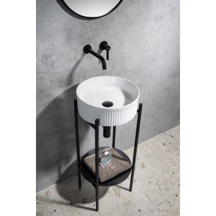 Sapho - Lavabo da appoggio PICOBELLO Ø 37 cm ceramica/bianco