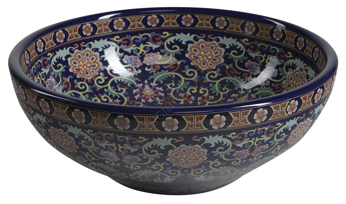 Ciotola Portmeirion Giardino Botanico Esotico 33 Cm – Ceramica Multicolore Con Motivo Orchidea, Lavabile In Microonde E Lavastoviglie