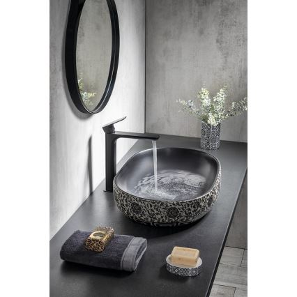 Sapho - Lavabo da appoggio PRIORI 60x40 cm ceramica/nero/blu