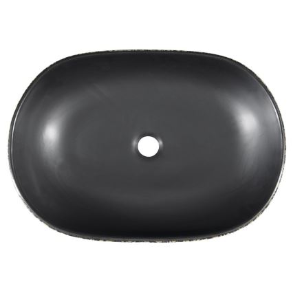 Sapho - Lavabo da appoggio PRIORI 60x40 cm ceramica/nero/blu