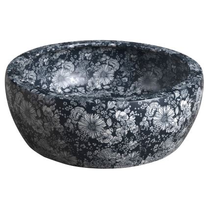 Sapho - Lavabo da appoggio PRIORI Ø 41 cm ceramica/blu