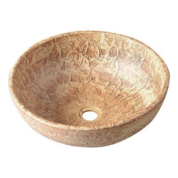 Sapho - Lavabo da appoggio PRIORI Ø 41 cm ceramica/marrone