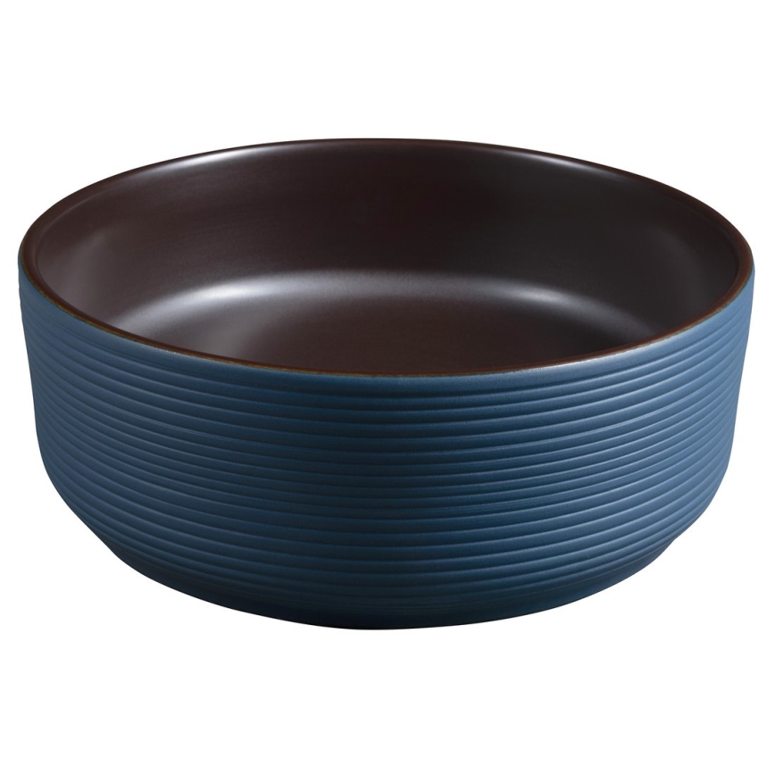 Sapho - Lavabo da appoggio PRIORI Ø 41 cm marrone/blu