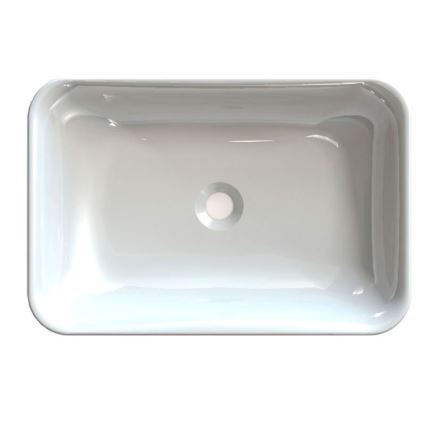 Sapho - Lavabo da incasso ASOFFI 55x37 cm marmo/bianco