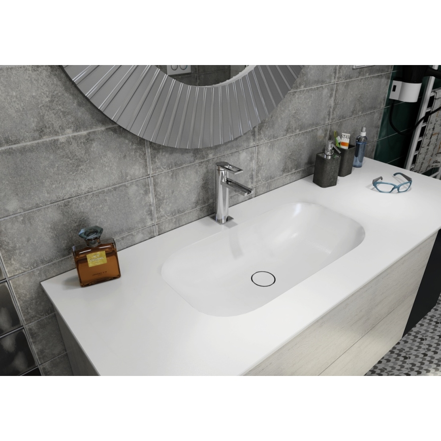 Sapho - Lavabo da incasso IMPALA 58,8 x 35,5 cm, bianco