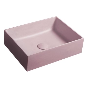 Sapho - Lavabo d'appoggio 47,5 x 36,5 cm cemento/rosa