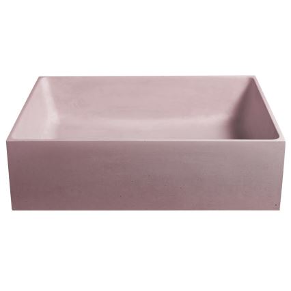 Sapho - Lavabo d'appoggio 47,5 x 36,5 cm cemento/rosa