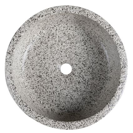 Sapho - Lavabo d'appoggio PRIORI Ø 41 cm bianco/grigio