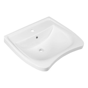 Sapho - Lavabo sospeso accessibile per disabili 60x55 cm ceramica/bianco