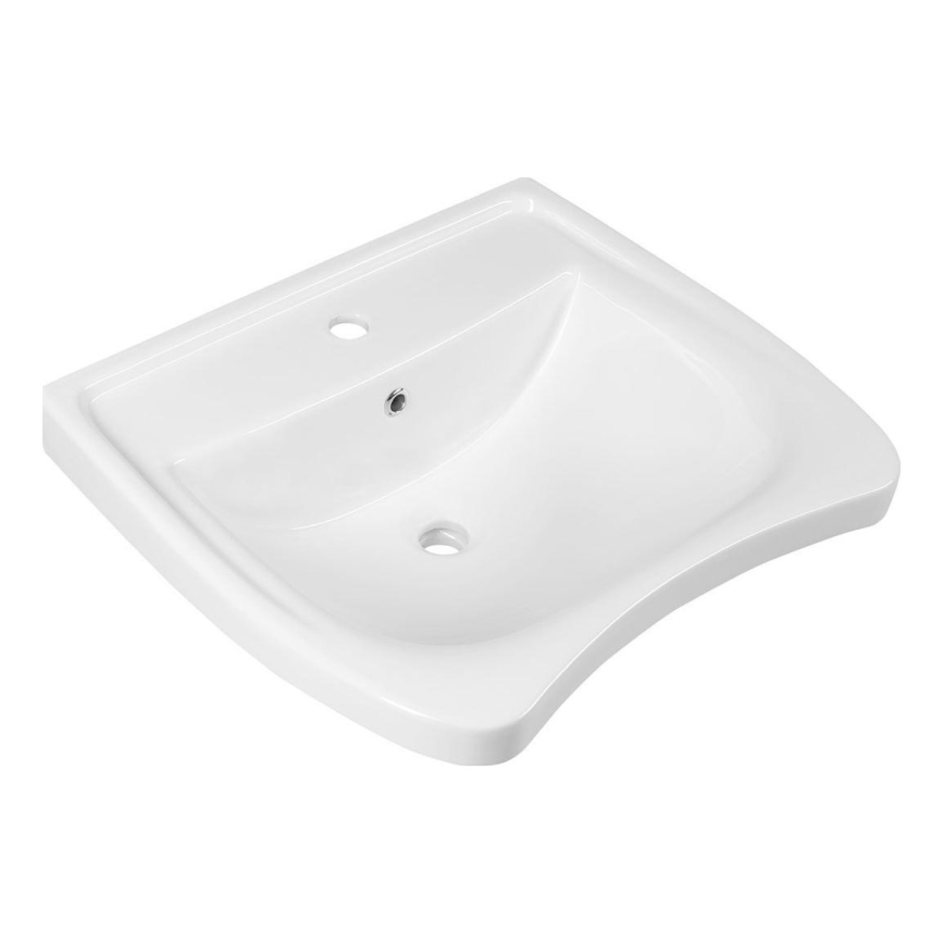 Sapho - Lavabo sospeso accessibile per disabili 60x55 cm ceramica/bianco