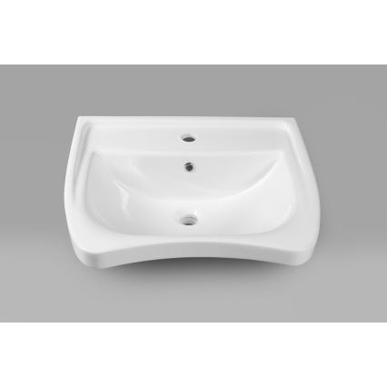 Sapho - Lavabo sospeso accessibile per disabili 60x55 cm ceramica/bianco