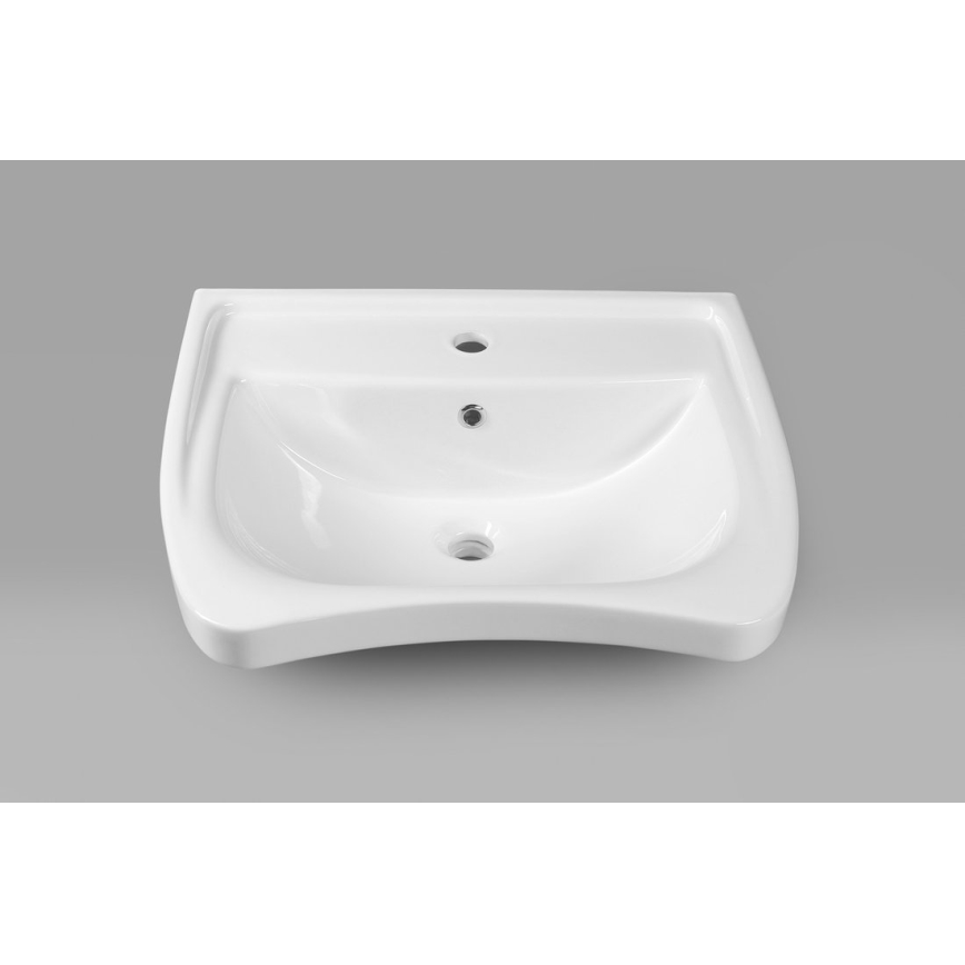 Sapho - Lavabo sospeso accessibile per disabili 60x55 cm ceramica/bianco