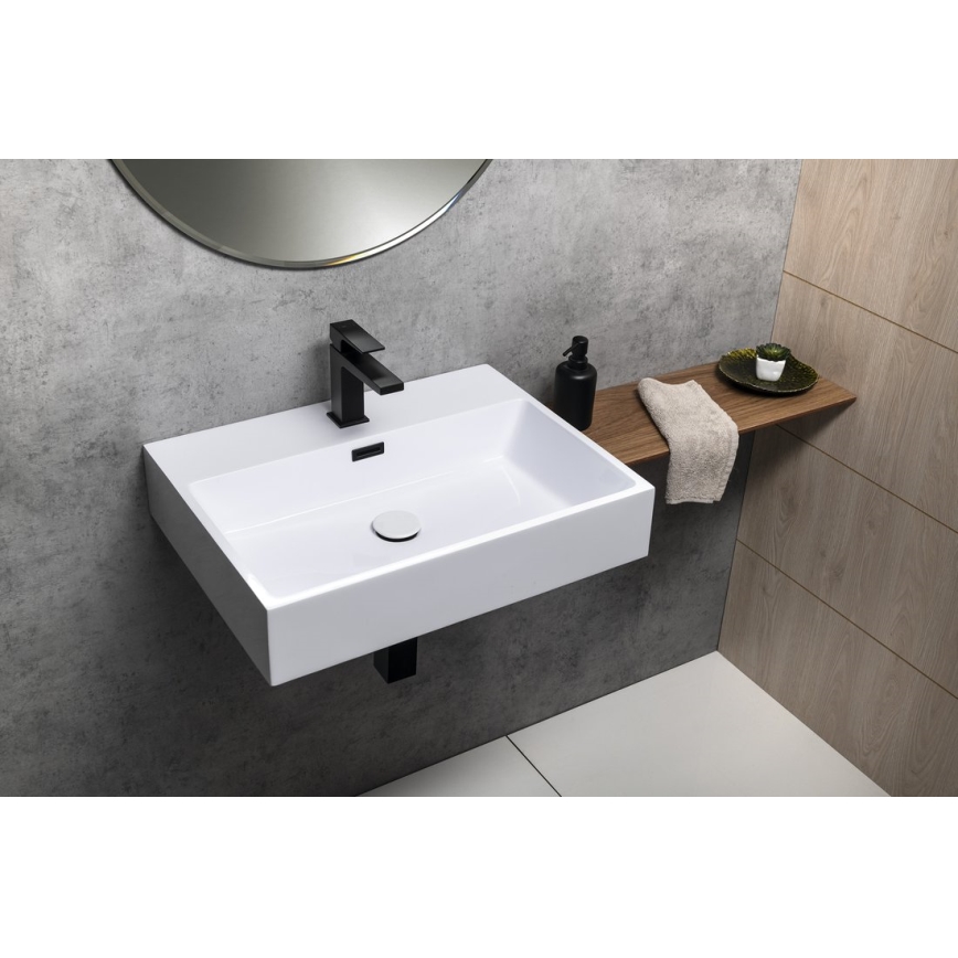 Sapho - Lavabo sospeso AQUATIC 60x46 cm ceramica/bianco
