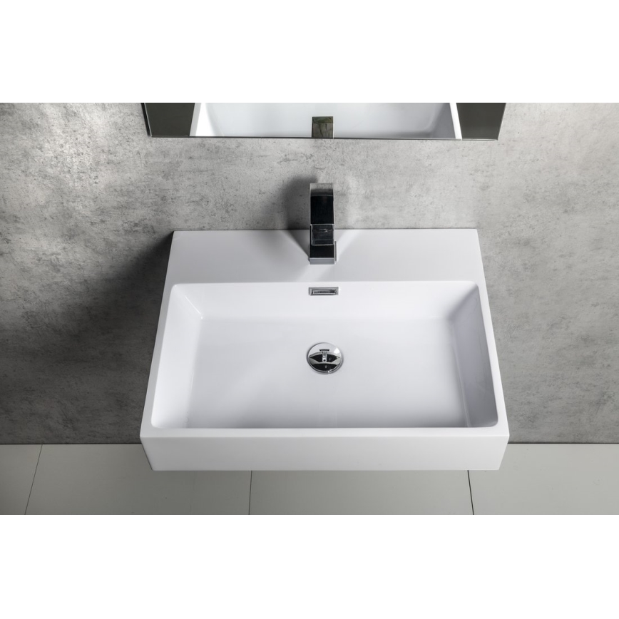 Sapho - Lavabo sospeso AQUATIC 60x46 cm ceramica/bianco