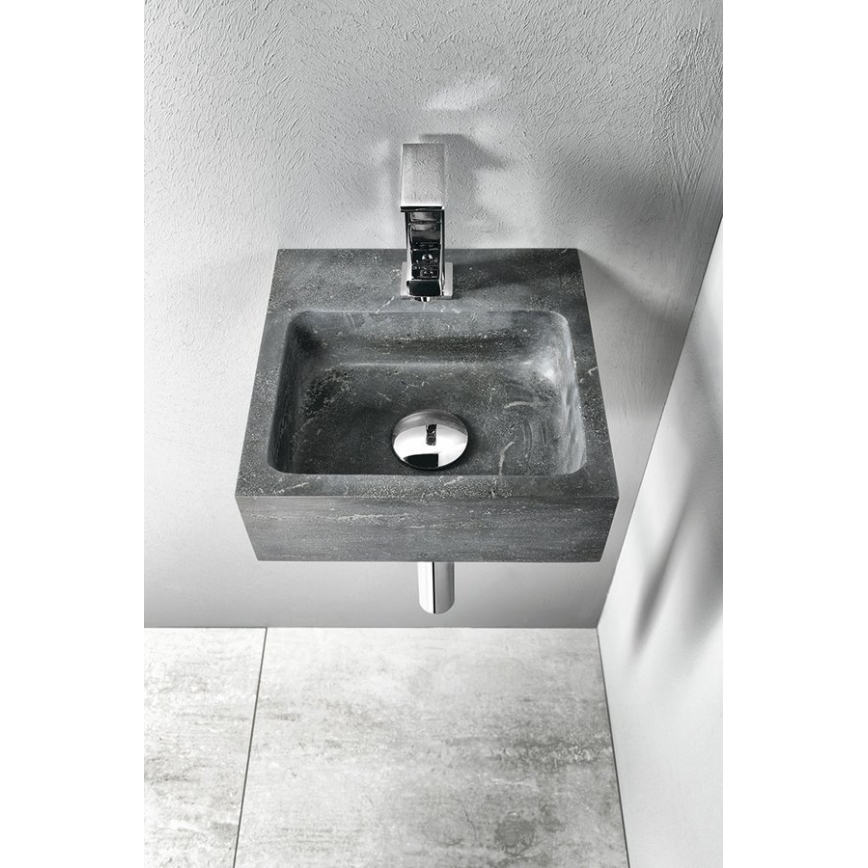 Sapho - Lavabo sospeso BLOK 30x30 cm antracite