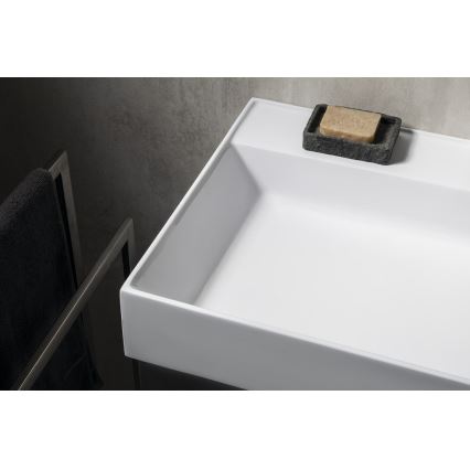Sapho - Lavabo sospeso GODIVA 58x44 cm marmo/bianco