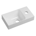 Sapho - Lavabo sospeso PICCOLINO 30x17 cm destro/marmo ricomposto/bianco