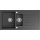 Sapho - Lavello da cucina 100x50 cm granito/nero