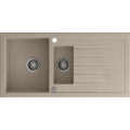 Sapho - Lavello da cucina 48x96 cm granito/beige