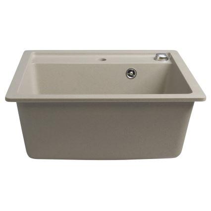 Sapho - Lavello da cucina 53x50 cm granito/beige