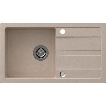 Sapho - Lavello da cucina 77x44 cm granito/beige