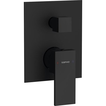 Sapho - Miscelatore doccia da incasso CUBEMIX nero opaco