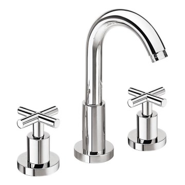 Sapho - Miscelatore per lavabo a 3 fori AXIA RETRO 23,8 cm cromo lucido