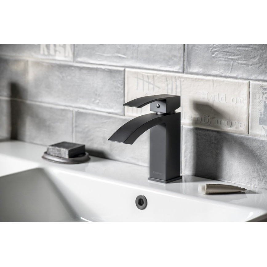Sapho - Miscelatore per lavabo GINKO 15,6 cm nero opaco