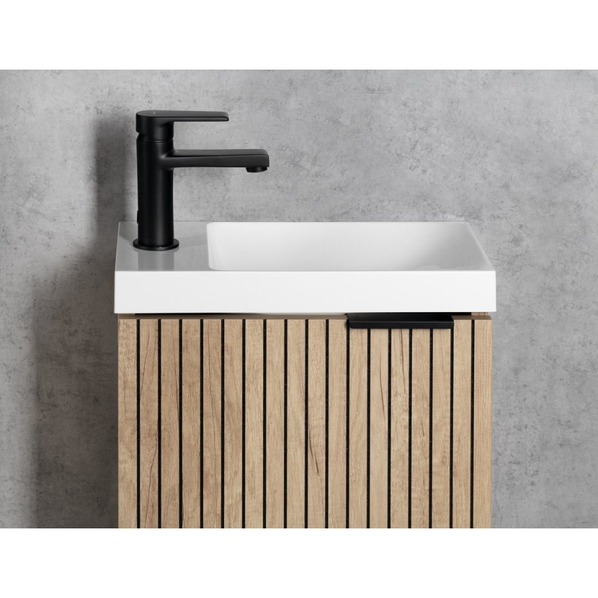 Sapho - Miscelatore per lavabo KAI 15 cm nero opaco