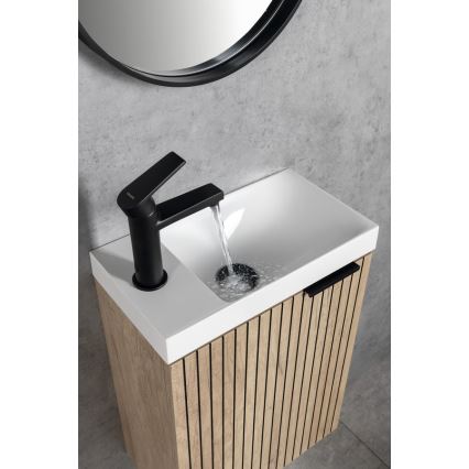 Sapho - Miscelatore per lavabo KAI 15 cm nero opaco