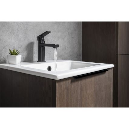 Sapho - Miscelatore per lavabo KAI 15 cm nero opaco