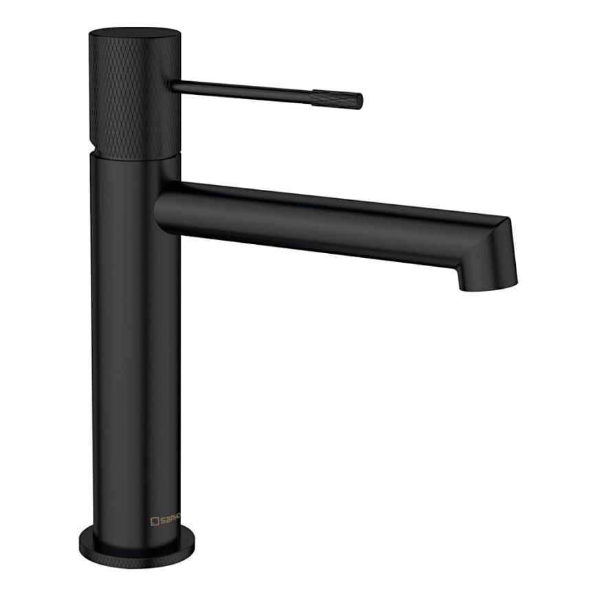 Sapho - Miscelatore per lavabo SOLARIS 20 cm nero opaco