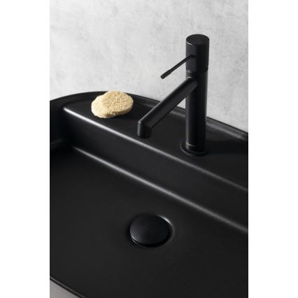 Sapho - Miscelatore per lavabo SOLARIS 20 cm nero opaco
