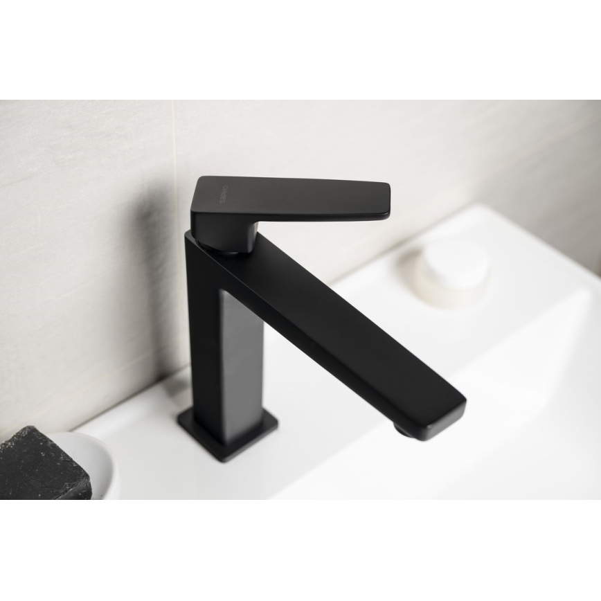 Sapho - Miscelatore per lavabo TURSI 19 cm nero opaco