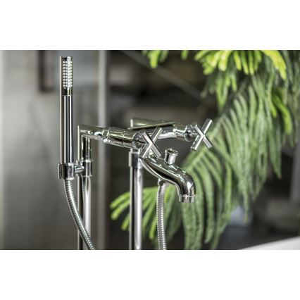 Sapho - Miscelatore per vasca AXIA RETRO, finitura cromo lucido