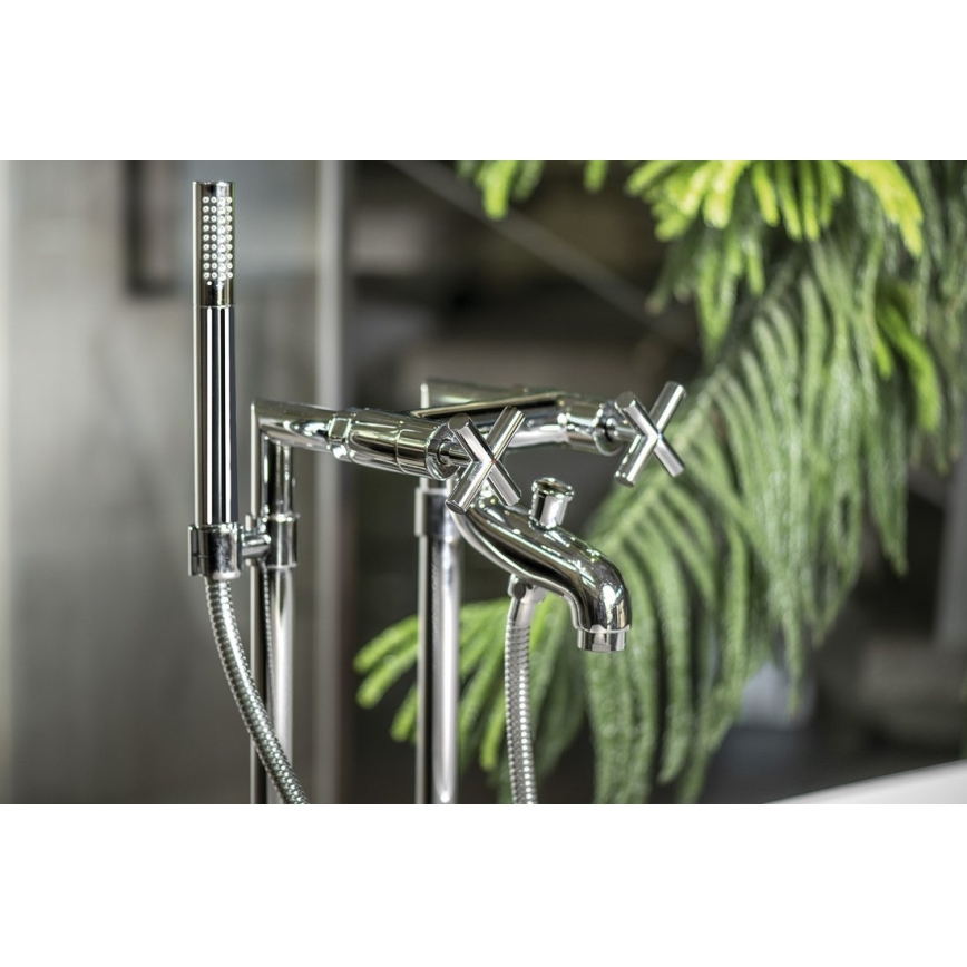 Sapho - Miscelatore per vasca AXIA RETRO, finitura cromo lucido