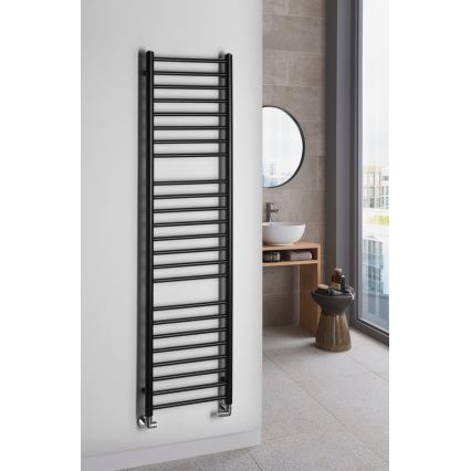 Sapho - Radiatore da bagno DINA 156x40 cm nero opaco