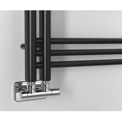 Sapho - Radiatore da bagno DORLION 90x50 cm nero opaco