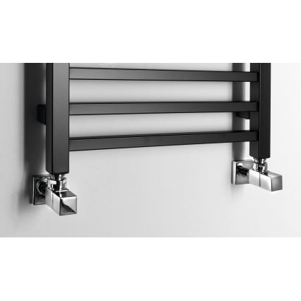 Sapho - Radiatore da bagno METRO 89x45 cm nero opaco