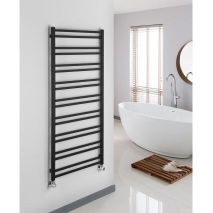 Sapho - Radiatore da bagno METRO DOS 143x55 cm nero opaco