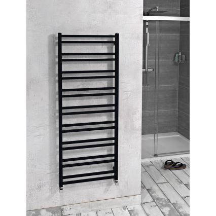 Sapho - Radiatore da bagno METRO DOS 143x55 cm nero opaco