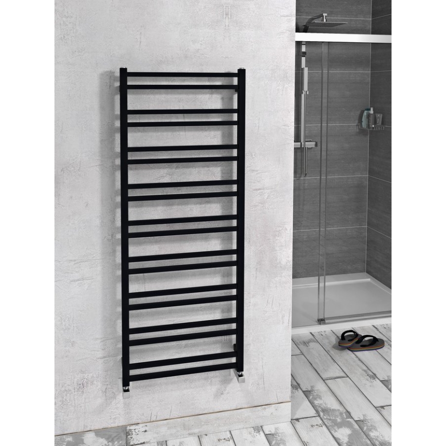Sapho - Radiatore da bagno METRO DOS 143x55 cm nero opaco