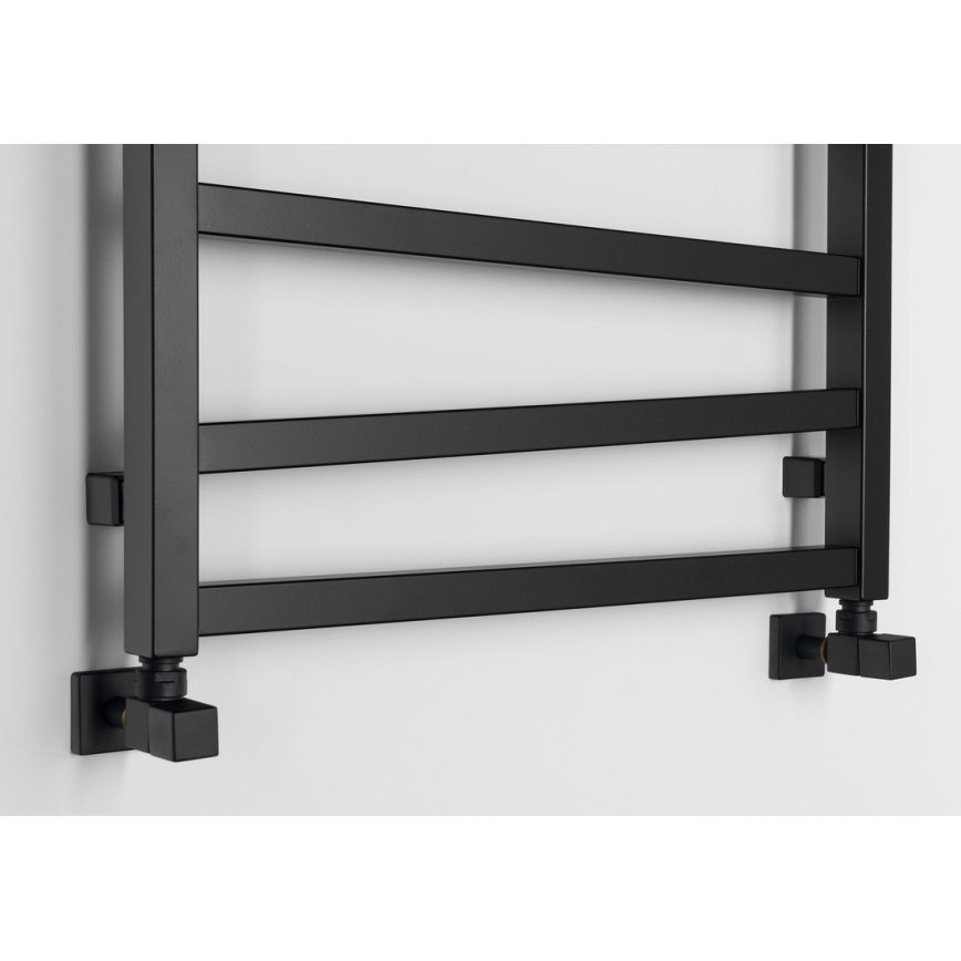 Sapho - Radiatore da bagno ZIG 133x60 cm nero
