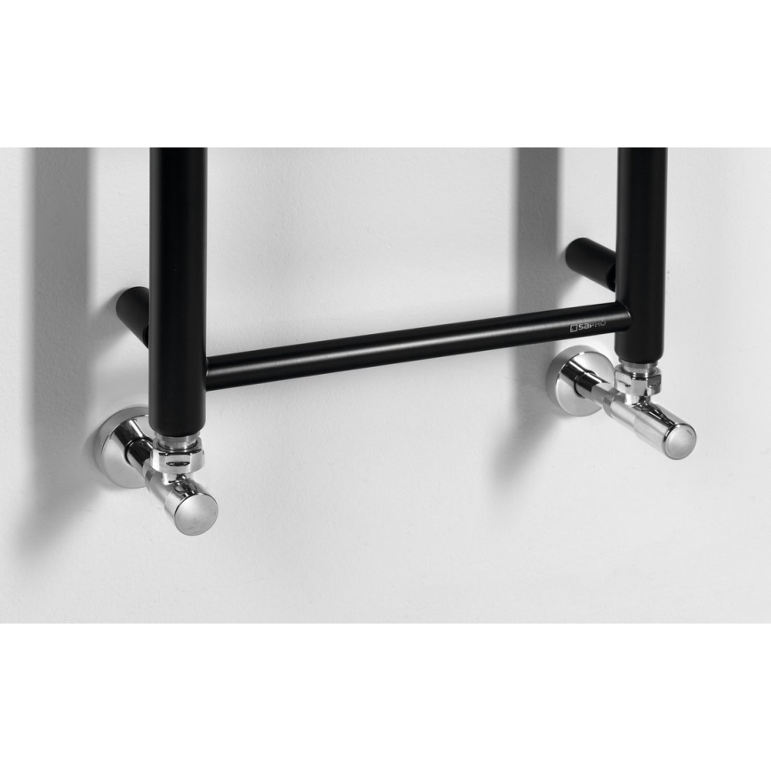 Sapho - Radiatore per bagno DINA 168x35 cm nero opaco