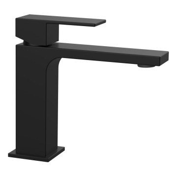 Sapho - Rubinetto del lavandino CUBEMIX 15,3 cm opaco nero