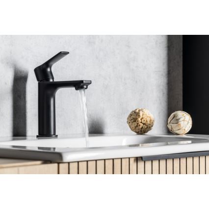 Sapho - Rubinetto del lavandino PAX 16,5 cm opaco nero