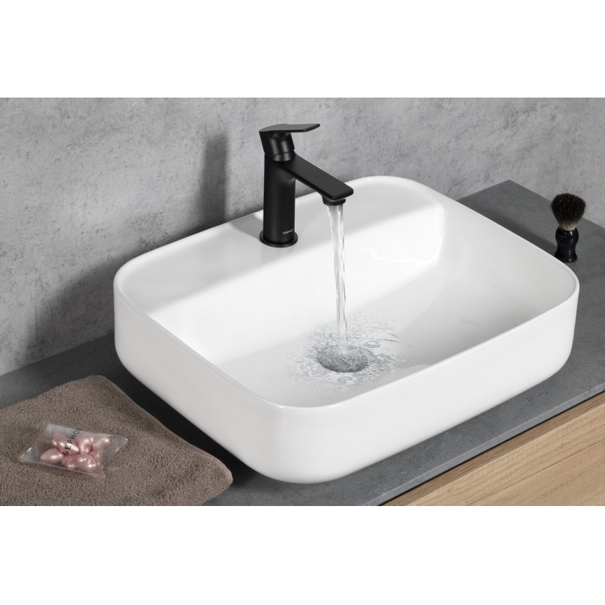 Sapho - Rubinetto del lavandino PAX 16,5 cm opaco nero