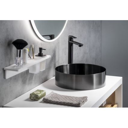 Sapho - Rubinetto del lavandino PAX 31,5 cm opaco nero