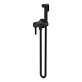 Sapho - Rubinetto per bidet con doccia da incasso ICONIC arrotondato/opaco nero